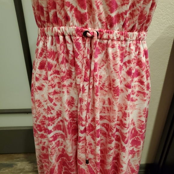 Sonoma Petite Large Pink & White Summer Dress - Picture 3 of 5